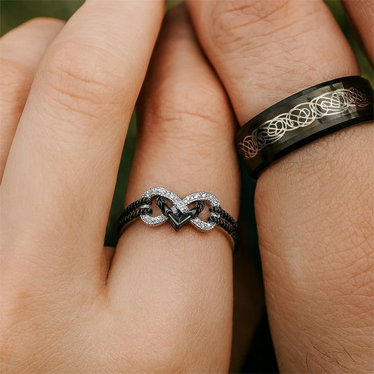 Bague couple noir