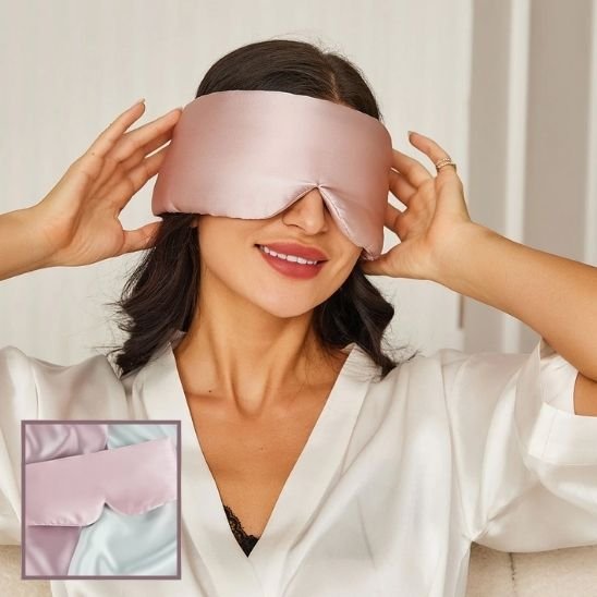 Masque de sommeil beige