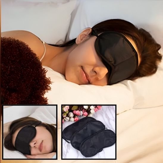 Masque de sommeil femme dort