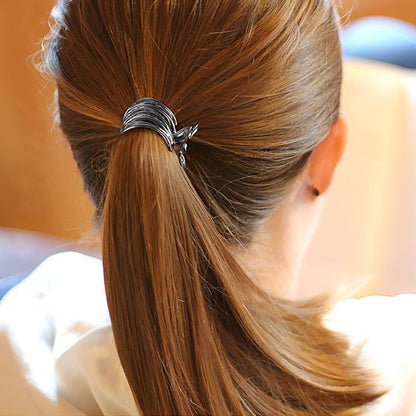 Pince a cheveux brun