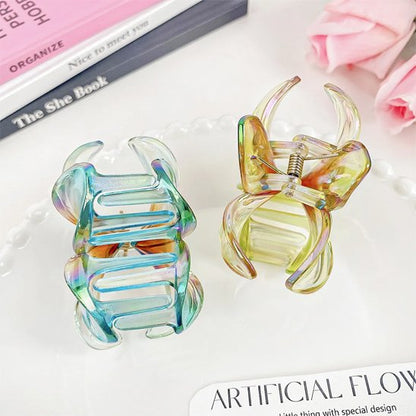 Pince cheveux fleur pâle