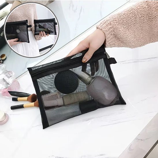 Trousse maquillage noir et petite